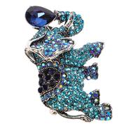 1pc Brilla a forma di elefante Abito di strass per spilla Accessorio per di moda