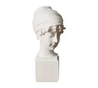 1pc Britain Girl Figurine Resin Sculpture Art Sketching Practice Model (White)