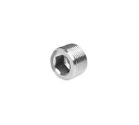 1PC BSPT/BSPP/NPT Filettatura Maschio In Acciaio Inox 304 Esagono Incassato Tappo Interno Spina Esagonale Tubo Dell'acqua Olio Raccordo(NPT thread,1 inch)