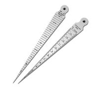 1PC Calibro conico Spessimetro 1-15mm Strumento di misurazione del foro fessura in acciaio inossidabile apertura a cuneo a doppio lato(Thin style)