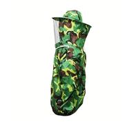 1PC Camouflage Beekeeping Suit with Veil Breathable Fit-Resistant Protective Gear for Outdoor Bee Keeping Activities