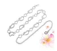 1pc Catena in metallo semplice All-match Abito a forma di cuore Cintura Catena