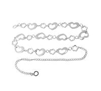 1pc Catena in metallo semplice All-match Abito a forma di cuore Cintura Catena