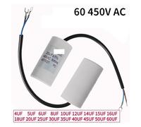 1pc CBB60 Motor Run Capacitors 450VAC Starting Capacitor 5% ,Compatible for Washing, Machine 450V 3UF 4UF 5UF 6UF 8UF 10UF 12UF 15UF 18UF 20U(16UF)