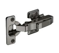 1pc Cerniera For Mobili In Acciaio Laminato A Freddo Nero-Grigio Cerniere Idrauliche For Porte Serranda Buffer Chiusura Ammortizzata For Hardware Armadio Facile Pratico(821-3 Full overlay)