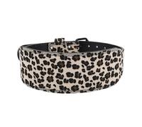 1Pc Cintura for sollevamento pesi con stampa leopardata con cuscinetto in vita Cintura for sollevamento pesi in PU for uomo e donna Cintura for palestra fitness for squat bodybuilding(M waist 70-90cm,