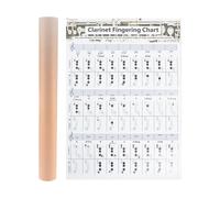 1pc clarinetto Chord Practice Chart Clarinet principianti Nota grafico a finger