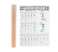 1pc clarinetto diteggiatura grafico Chord Aid Learning Aid Music Chord Poster
