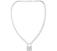 1pc Collana con Maglione da Donna alla Moda con Ciondolo a Lucchetto Ciondolo con Collana a Catena Lunga Leggera per Donna, Uomo, Regalo Fashion Book