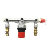 1pc compressore d'aria valvola push-pull interruttore controllo collettore regolatore manometri staffa in alluminio tappo rosso limitatrice di pressione