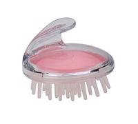 1pc Confortevole Shampoo al silicone Spazzola per massaggio del cuoio capelluto Lavaggio dei capelli Pettine Bagno per il corpo Spa Massaggio dimagrante Spazzola Personel Salute, Trasparente