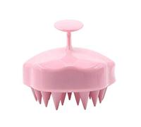 1pc Confortevole Shampoo al silicone Spazzola per massaggio del cuoio capelluto Lavaggio dei capelli Pettine Bagno per il corpo Spa Massaggio dimagrante Spazzola Personel Salute, rosa