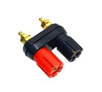 1pc connettori a Banana Coppia Terminali Rosso Nero Connettore Amplificatore Terminale Binding Post Spina for altoparlante a Banana jack