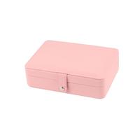 1pc contenitore di gioielli multifunzionale custodia for gioielli portatile custodia for gioielli da viaggio orecchino organizzatore regali di amicizia donne maniglie for file collana portagioie rosa