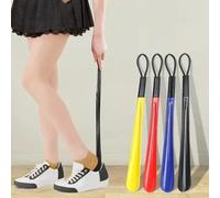 1pc Corna per scarpe in plastica flessibile extra lunghe non necessitano di piegatura cucchiai per scarpe durevoli per le donne incinte che indossano assistenti delle scarpe