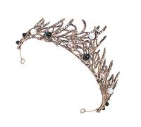 1pc corona nera corona corona per capelli copricapi per la sposa per sposa da sposa decorazione del copricapo principessa copricapo vintage di matrimonio vintage cristallo corona sposa matrimonio