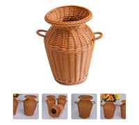 1pc Creative Simulation Rattan Flower Basket Blower Disposizione dei fiori