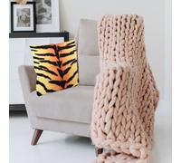 1PC Creative Throw Pillowcase decorativo Tiger Stripes Stripes Cover Cuscino