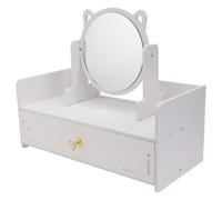 1pc creativo cosmetici scatola di immagazzinaggio makeup mirror ragazza desktop