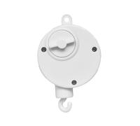 1pc Crib Musical Bell with Clockwork Movement Wind Up Rattle for Sleep And Playtime Safe Educational White