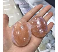 1PC Cristalli lucidati Pietre da massaggio curative Selenite arancione naturale Pietre di cristallo di palma for la decorazione della casa - (Colore: casuale, dimensioni: 40-60 mm) Crystal Specimen