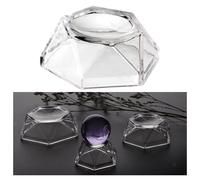 1pc Crystal Ball Stand Clear Trapezoid Crystal Ball Base Display Biglie Balls
