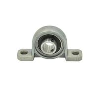 1PC Cuscinetto a blocchetto di supporto Diametro albero 10mm 12mm 15mm Acciaio cromato con cuscinetto a sfere(KP003 17mm Bore)