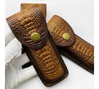 1PC Custodia In Pelle Retro Per Coltelli Pieghevoli Con Embossing