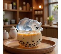 1PC Cute Bear Milk Jelly Mold Silicone Pudding Mold Jelly Bowl Cake White Cold Ice Powder Mould Mousse mould DIY Tool for Birthday Party Chocolate candy Pastry Soap Crayons Cupcake Topper,White.