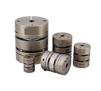 1pc D40L50 6-19 - Accoppiatore flessibile in alluminio a doppia membrana alta con connettore elastico (da 8 mm a 17 mm)