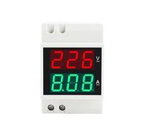 1PC D52-2042 Amperometro di tensione CA digitale e doppio display for uso domestico 220v trifase 380v interruttore pneumatico intelligente tipo rail(80-300Vex-CT0-99.9A)