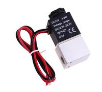 1PC DC 12V 24V 220 Elettrovalvola 1/8 "2 Vie Normalmente Aperte Valvole Pneumatiche ad azione diretta for Acqua Aria Gas Rapido e sensibile(12V)
