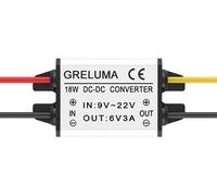 1PC DC 12V a 6V Convertitore Step-Down Regolatore 3A 18W Riduttore Adattatore Di