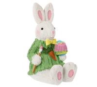 1pc Decorazione del desktop per la casa Ornamento del coniglio di Pasqua Resina