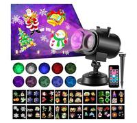 1pc Decorazioni di Halloween più luminose Luci del proiettore e Natale all'aperto, aggiornamento 16 effetti HD (onde e motivi 3D)