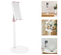 1pc Desktop Telephone Storage Rack Stand Tablet Support Rack (White)