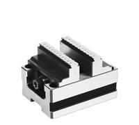 1PC di Alta precisione Apparecchio da tavolo a quattro giri Morsa CNC autocentrante Centro di lavoro CNC Pinza concentrica a becchi piatti 0,03MM(ZY-6080)