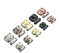 1pc di Sicurezza Domestica Fermo Ruota Bullone Fermo Cancello Fermi Porta Scorrevole Serratura Torsione Rotante Cilindro di Blocco for Il Bagno Wc serratura della porta(42x30mm)