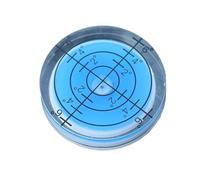 1pc Dia 32mm Livella a bolla circolare con adesivo Bullseye Livellamento Bead Blister con forte nastro biadesivo(Blue)