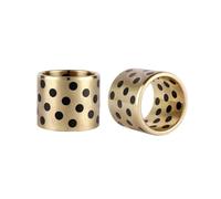 1pc Diametro interno 20mm Manicotto del cuscinetto in ottone grafite autolubrificante senza olio, Diametro esterno 25mm, Altezza 10-50mm Boccola del cuscinetto JDB, 20x25x15mm