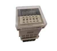 1PC Digital display time relay AC110V DH48S DH48S-1Z delay timery 0.01S-99H99M 8PIN with base Industrial Electrical Relays