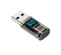 1PC Digital LED Display USB 3.2 Adapter 36-60W 10Gbps Laptop Type-C Converter Data mission A-M to C-F