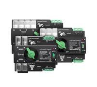 1PC Din Rail 2P L N 220V-230V 100A Dual Power Automatic Transfer Electrical Selector Switch Uninterrupted CZMDKEXM