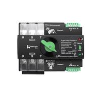 1pc Din Rail 3 phase ATS for PV 3P L N 220V-230V 100A Dual Power Automatic Transfer Electrical Selector Switch CZMDKEXM