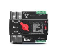 1pc Din Rail ATS 220V 230V Dual Power Automatic Transfer Electrical Selector Switch 2P 100A CZMDKEXM