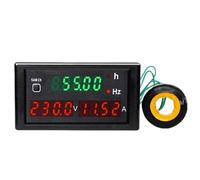 1PC DL69-2059 220V380V misuratore di tensione CA amperometro display digitale multifunzione ad alta precisione frequenzimetro tempo(AC80-300V-100A)