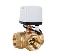 1PC DN15 DN20 DN25 DN50 3 Modi Valvola a sfera motorizzata impermeabile 3 fili 2 Controllo Valvola a sfera elettrica in ottone Motore in metallo con coppia grande(DN40,12VDC)