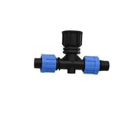 1PC DN17mm Tubo Acqua Splitter 1/2 "3/4" Maschio/Femmina Filo Spinato Bloccato Tee Dritto Valvola Connettore Decorazione Della Casa raccordi for tubi(1I2 F-Thread Tee)