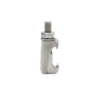 1Pc Doppio Artiglio Tri Morsetto in Acciaio Inox M8 M10 M12 Flangia di Vuoto Raccordo Bullone Scanalatura Gancio Tipo Pinza Vite (Size : M10)