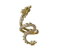 1Pc Drago Anno Pietre Del Polsino ' orecchio Delicato Orecchio Pinze Gioielli Alla Wrap Borchie Clip Dei Gioielli Drago Anno Accessorio